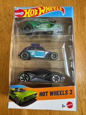 🎁 NEW Hot Wheels Cars 3 Pack in Package Mattel